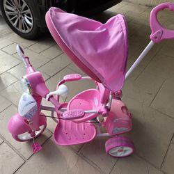 Kids toddler pink tricycle