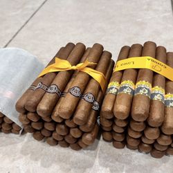 Tabaco cohíbas y Montecristo traídos de Cuba