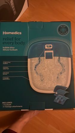 Homedics footbath