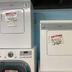 Whirlpool Electric Dryers 110-volt 24”+ 10% Off