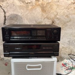Stereo Receiver And 5 Disc CD Player