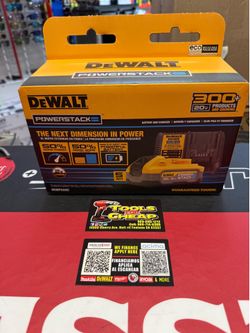 DEWALT 20V MAX XR POWERSTACK Lithium-Ion Battery Starter Kit with 5.0Ah Battery and Charger