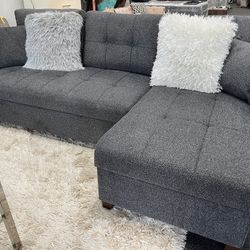 SECTIONAL SOFA BED DARK GREY ALSO AVAILABLE IN LIGHT GREY ! 