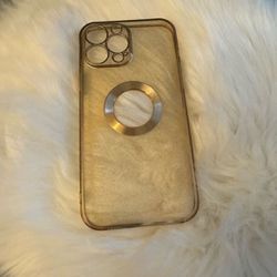 Shimmer Gold Clear Case for IPhone 13 Pro Max