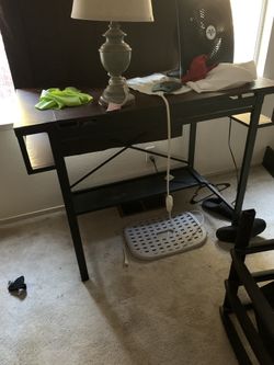 Art Desk. Top Rises At Angle To Draw. Has Drawer.