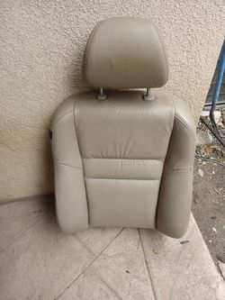 2007 Accord Tan Leather Passenger Upper Seat And Parts