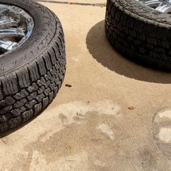 Set of 4 Wheels & Tires 275/55 R20 For Toyota Tundra With TPMS Sensors and balance Ready to Install