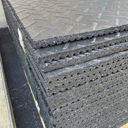 Rubber Gym Flooring Mats (4’ By 6’) $90 Each