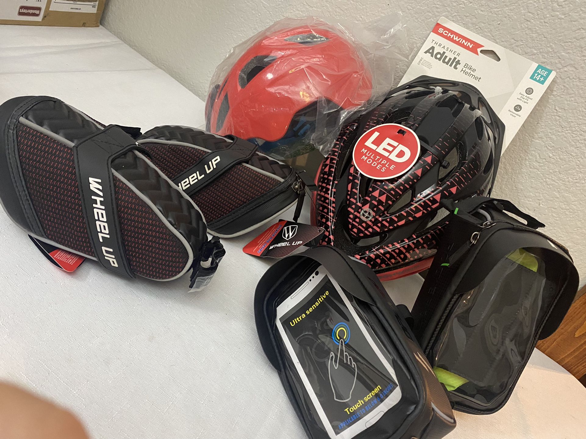 COMBO Schwini Adult Bike Helmet/ Bike Frame Bag/ Bicycle Bag Series