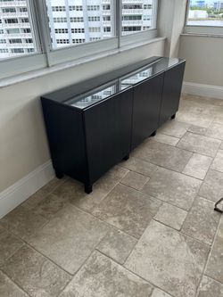 Dark brown buffet