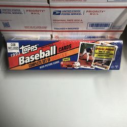 🔥 Topps 1993 Complete Set of Series 1 & 2 Baseball Cards Factory Sealed Box Derek Jeter RC!🔥 