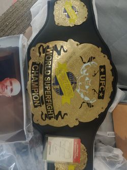 Royce Gracie UFC Belt