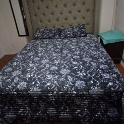 Gray Queen Bed Frame