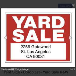 Huge yard Sale Tomorrow!!!