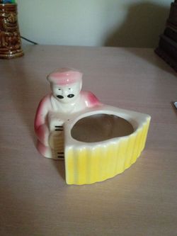 Vtg Planter Mustashe Man W/Accordian
