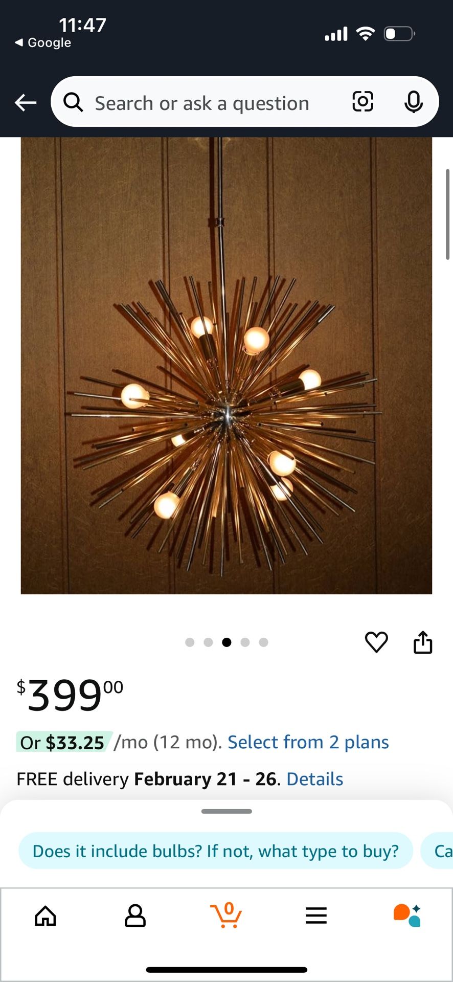 Sputnik Gold Chandelier Mid Century BrasS 12 Lights