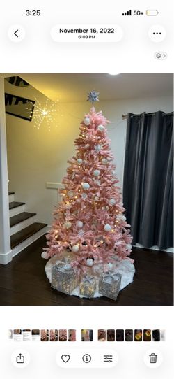 Pink Christmas Tree + ALL Decorations – $50 FIRM