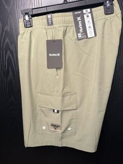 Shorts, Hurley brand, Pacific Cargo,  Sage Green, Size M