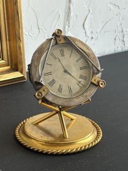 Antique Brass, Drum Clock