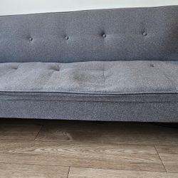 Convertible Sofa Bed (Gray Fabric)