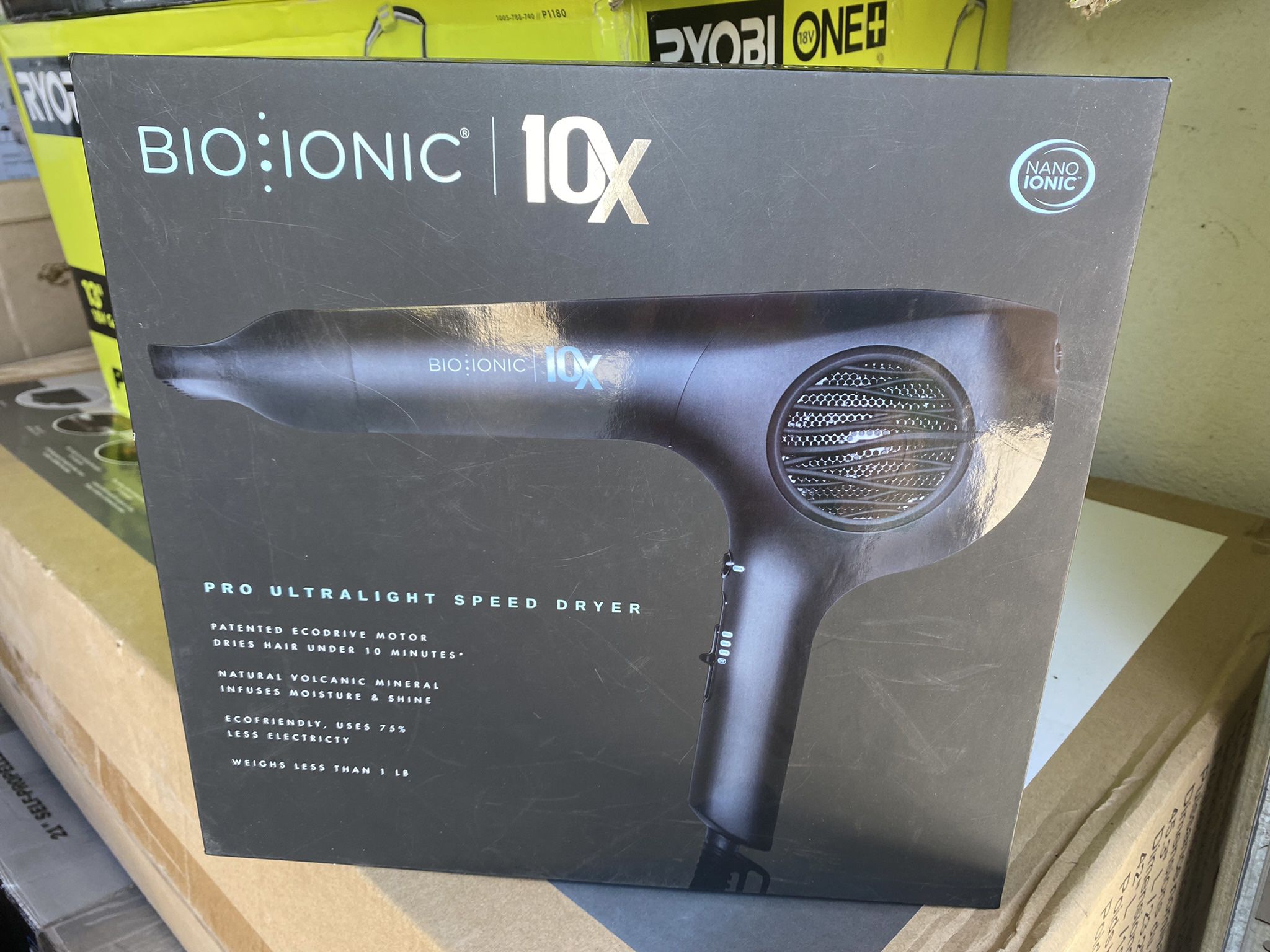 Bio Ionic 10x Pro Ultra Light Speed Dryer - Black Hair Dryer