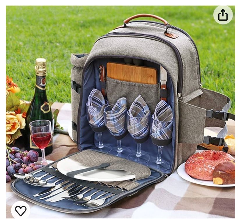 New Picnic Backpack With All Accessories