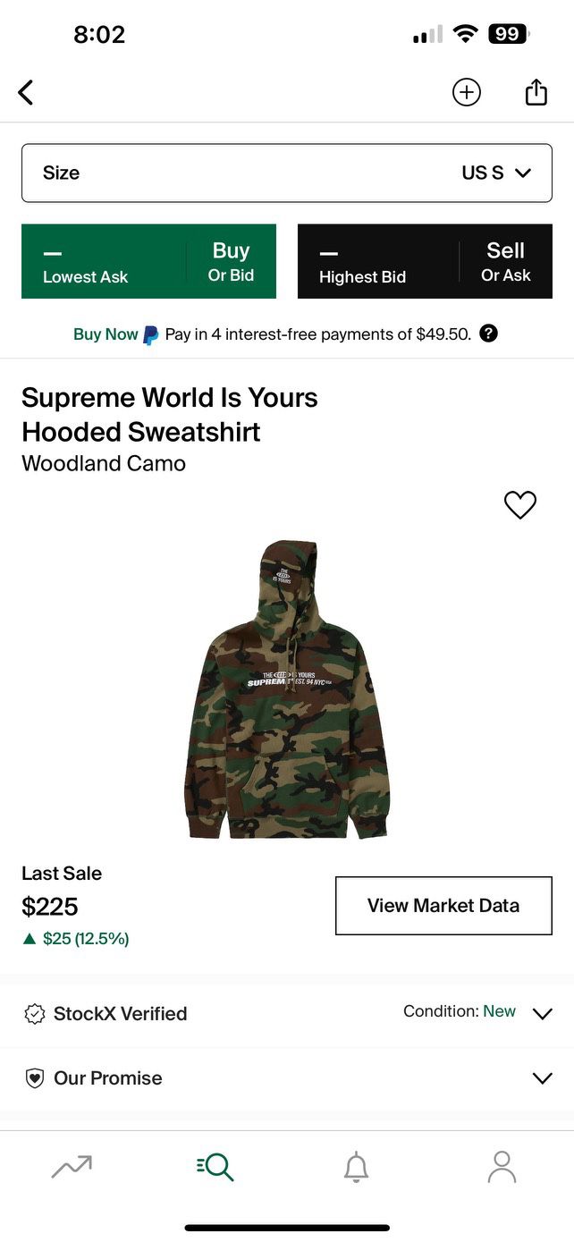 Supreme Hoodie 100% Authentic Size Mens as