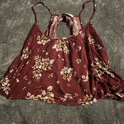 Cropped tank top backless