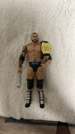 Batista basic w/ WWE title & silver bat