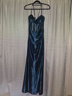 Tuxedo blue dress