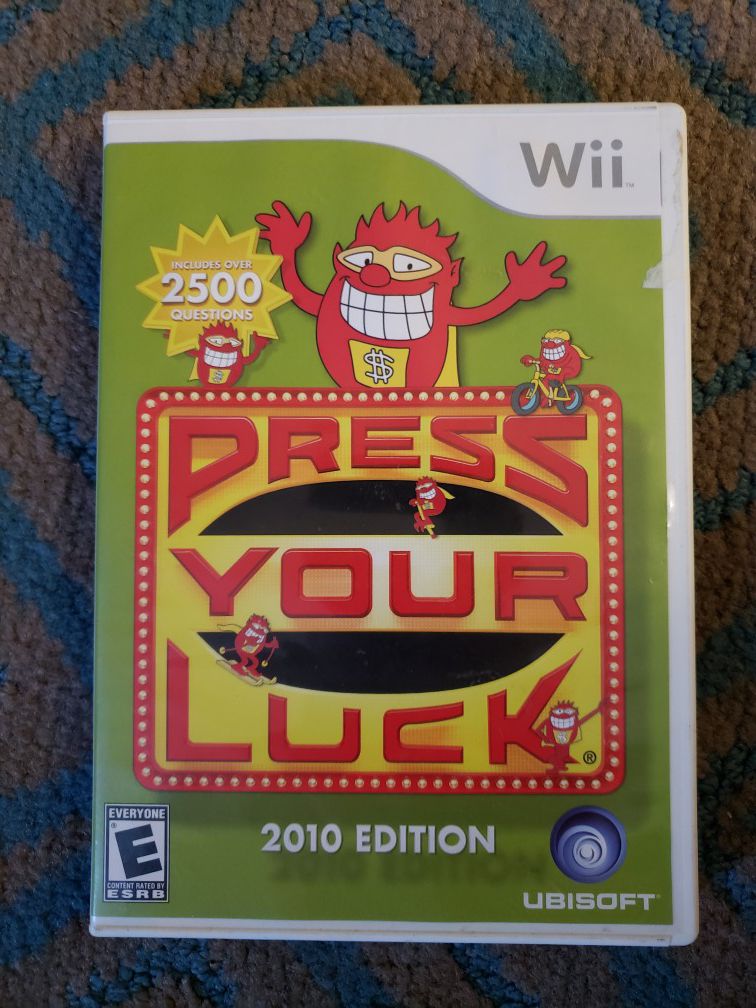 Press Your Luck -- 2010 Edition (Nintendo Wii, 2009)