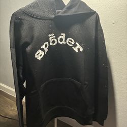 Rhinestone Spider Hood /Size Large