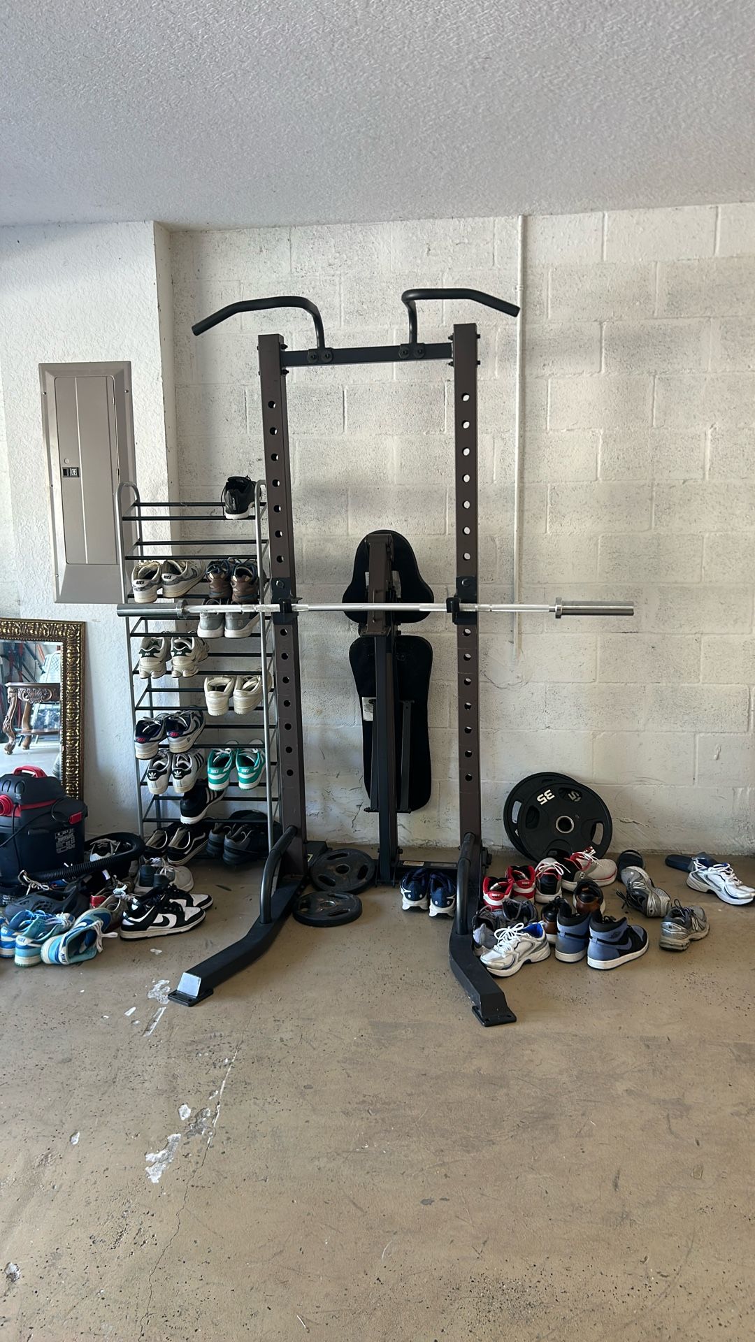 Home Gym Tower With Bench And Pull Up Bar
