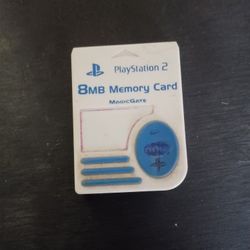PS2 MEMORY CARD WHITE $20 FINAL PRICE SAME DAY SHIPPING 