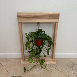 Hanging Plant Stand Handmade Wooden Rustic Farmhouse Barn