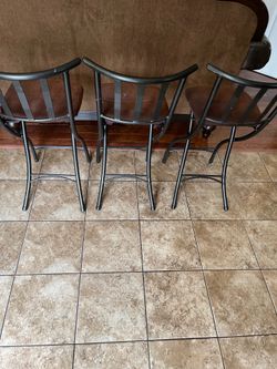 3 kitchen stools