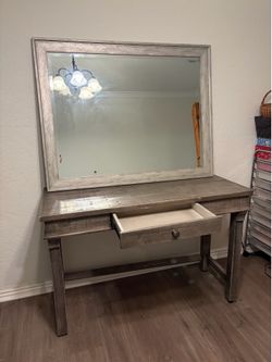 Mirror, desk, table, vanity farm house
