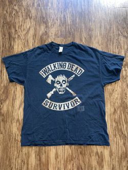 AMC's The Walking Dead Survivor Zombie Apocalypse Men's T-Shirt Size XL