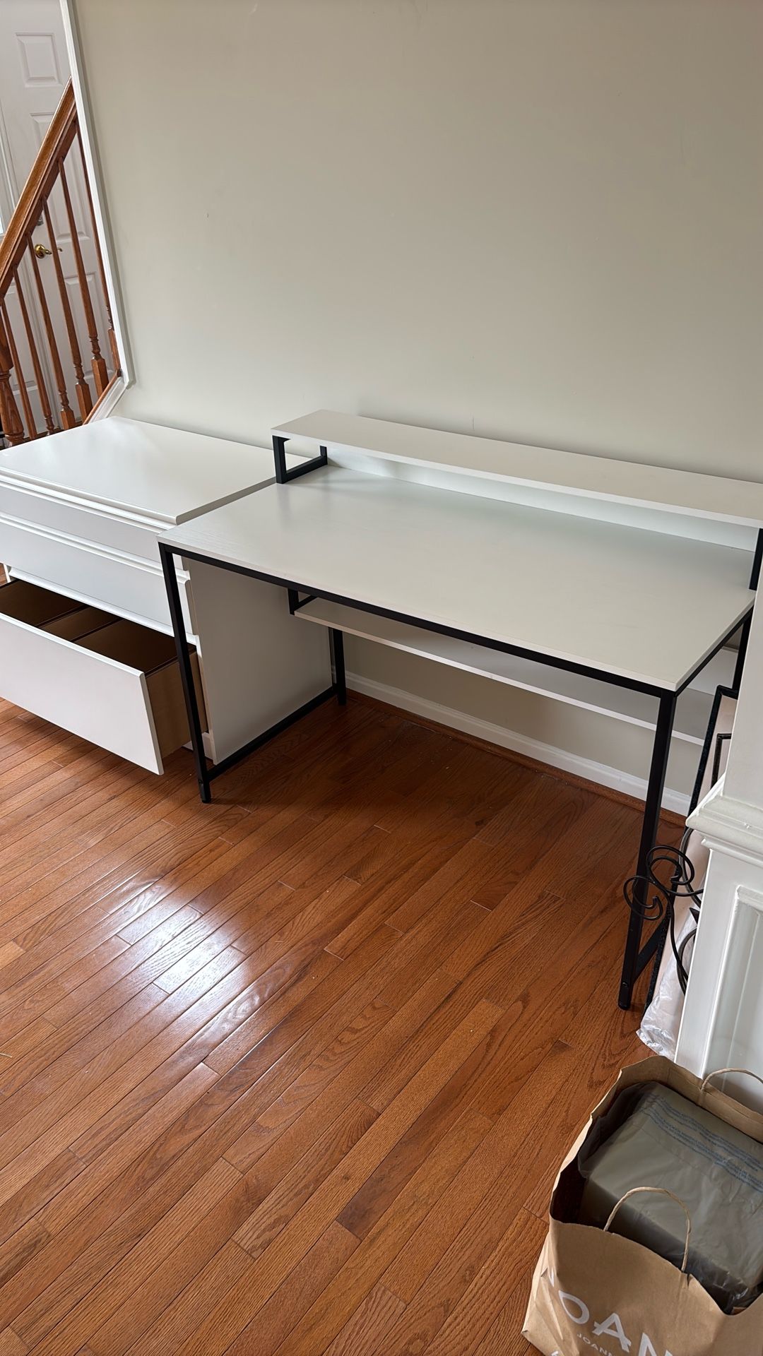 Desk And Filing Cabinet 💯 For Both