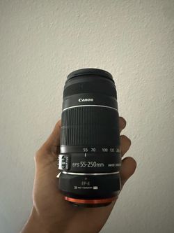 Cannon Efs 55-250 with k&f concept Ef-E Sony adapter