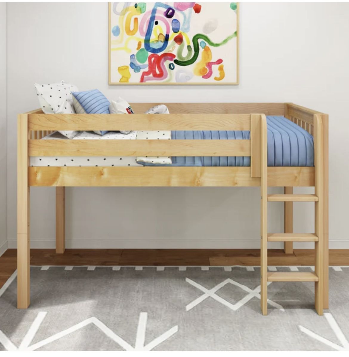 Kids Twin Size Loft Bed (Maxtrix Brand)