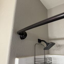 Black Bronze Shower Curtain Rod 