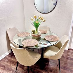 Luxury Dining Table - Set with Chairs 