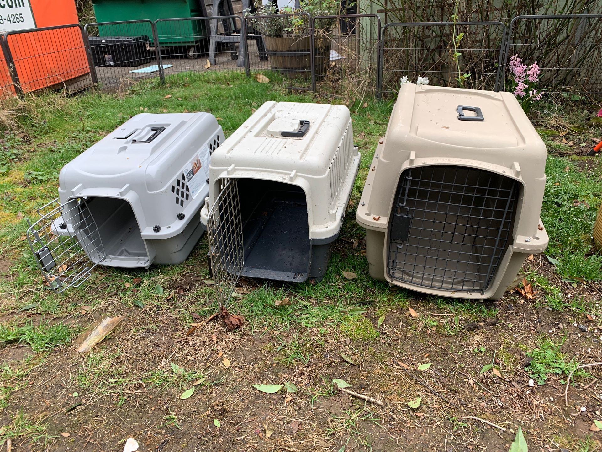 Two dog kennels $20 each