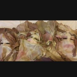 Porcelain Mask wall art leather by artist