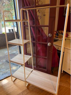 Garment rack with shelves