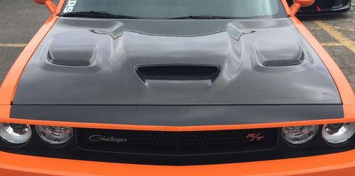 Type-OE carbon fiber hood for 2015-2019 Dodge Challenger Hellcat