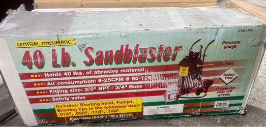 Central Pneumatic 40 lb Sandblaster