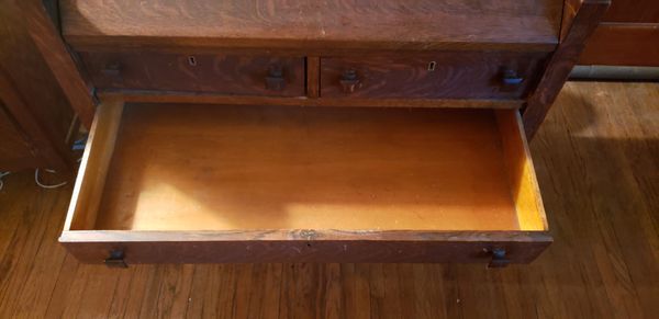 Antique Tiger Oak Secretary Desk For Sale In Oregon Oh Offerup