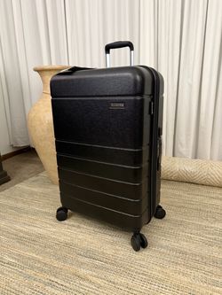 Champs Linen Large Check in Spinner Suitcase